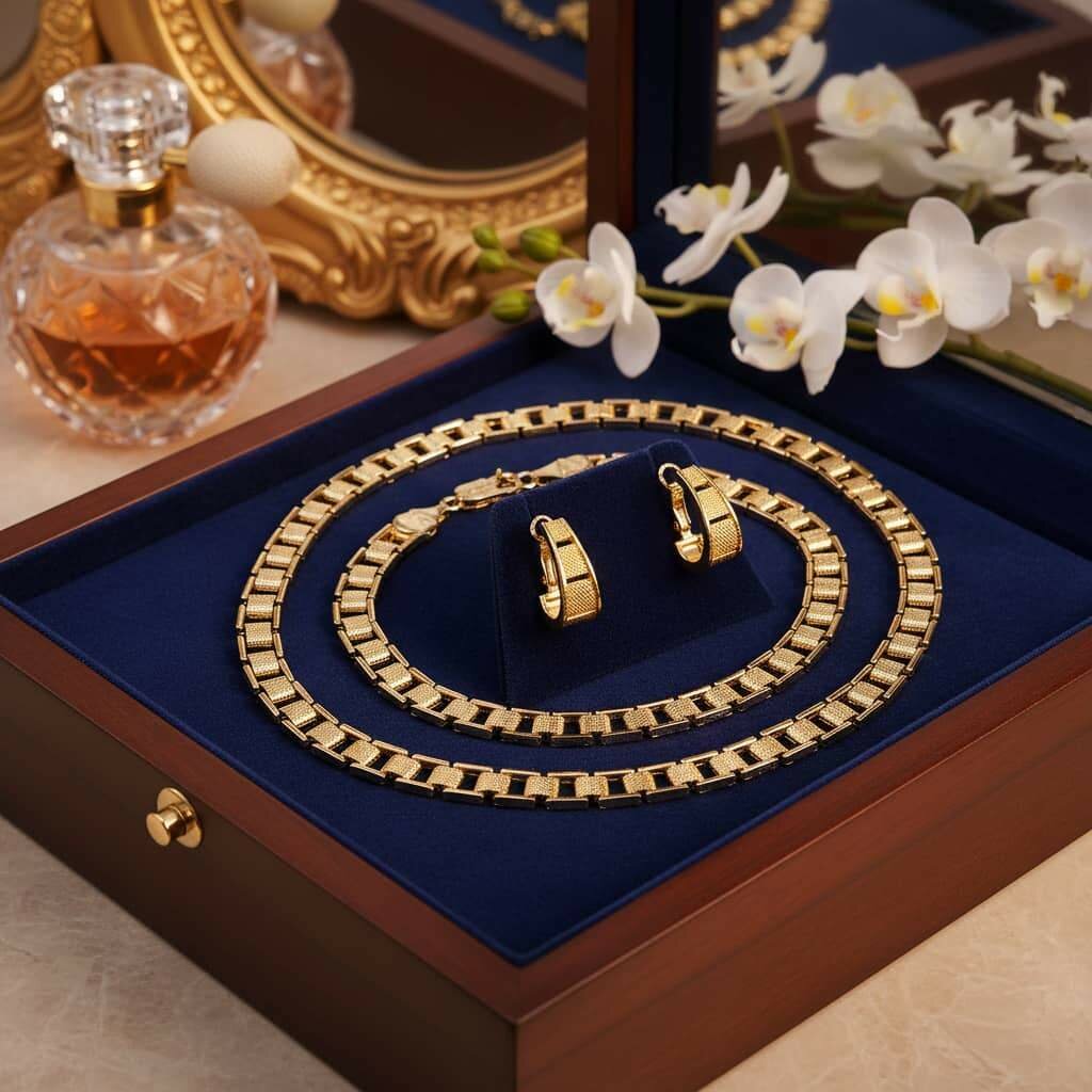 Ensemble de bijoux en acier inoxydable