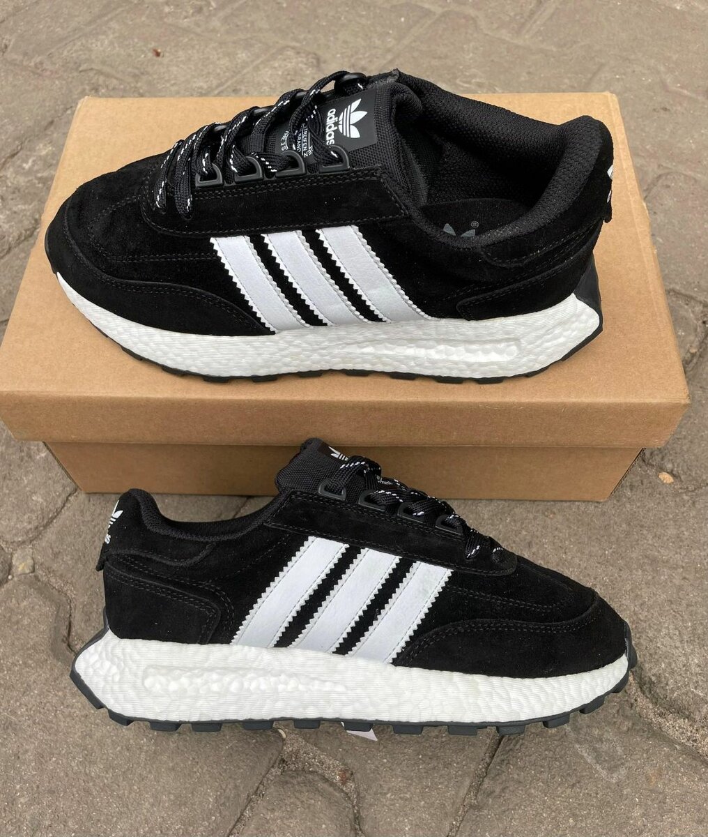 Baskets noires confort Adidas