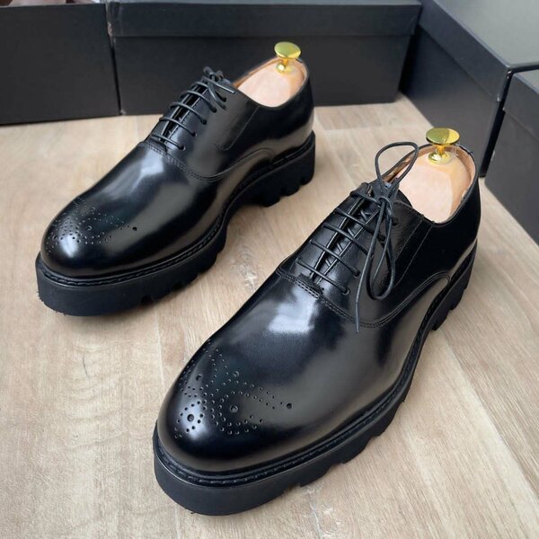 Chaussures Derby en cuir élégant