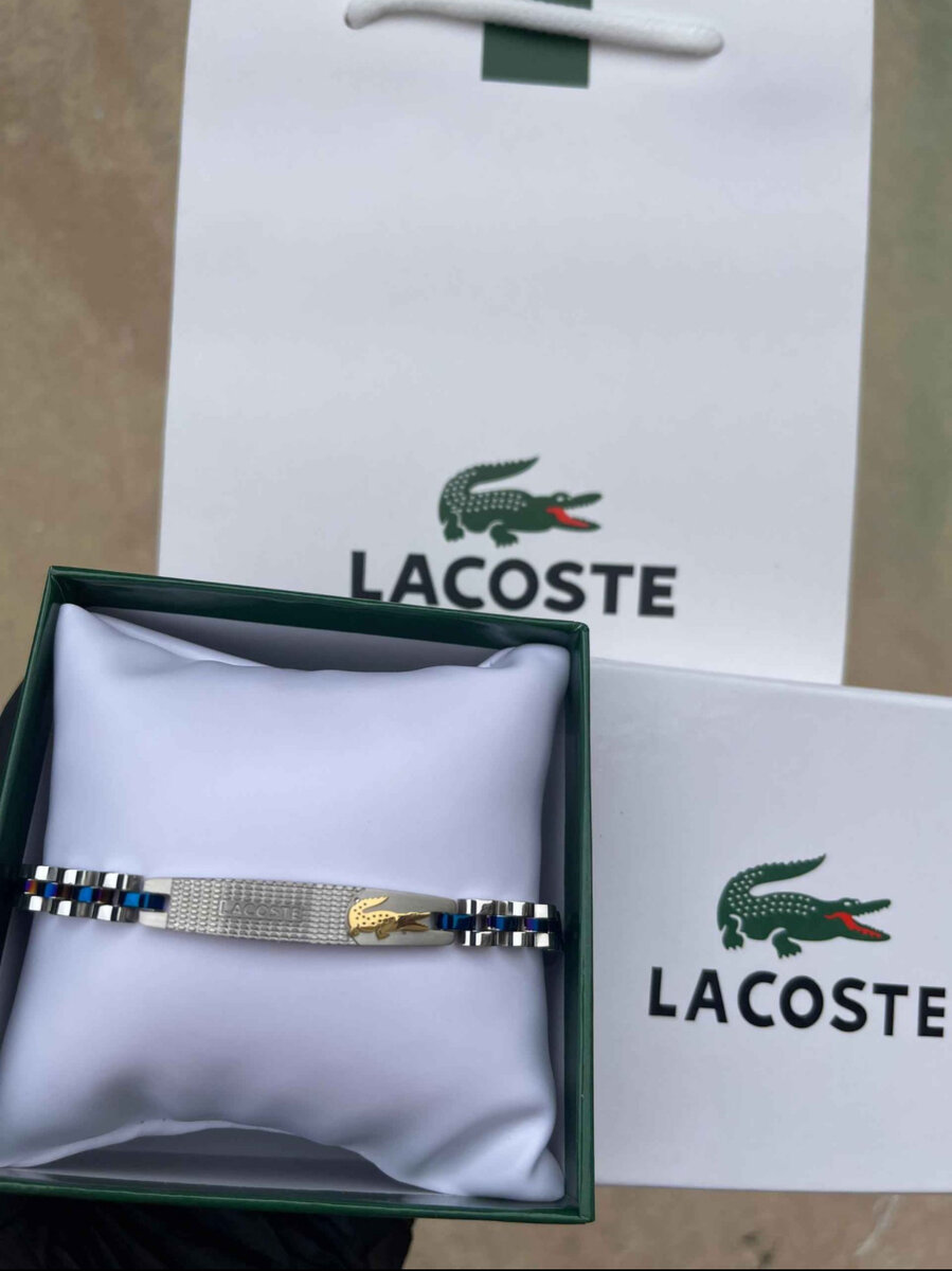 Bracelet Lacoste en Acier et Cuir