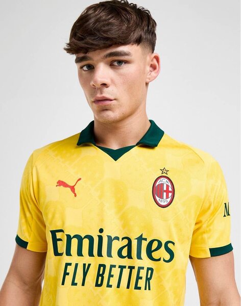 Maillot de Foot AC Milan Jaune