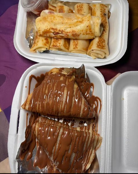 Crêpes délicieuses assorties