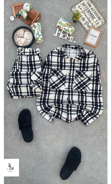 Chemise à carreaux femme