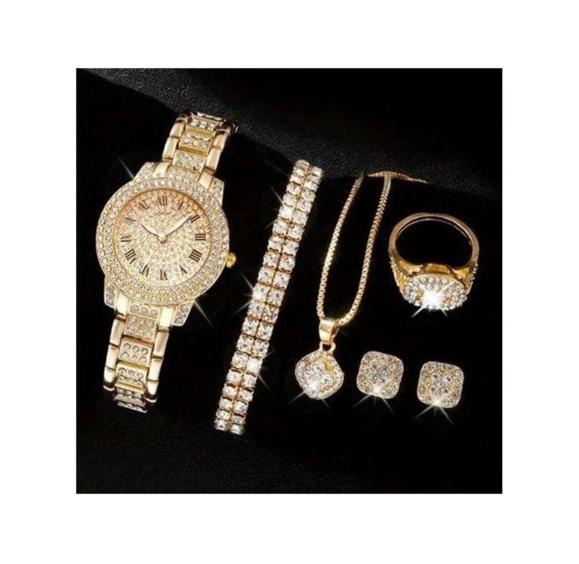 Ensemble Montre et Bijoux Luxe