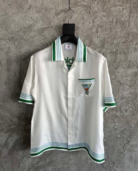 Chemise rétro style tennis