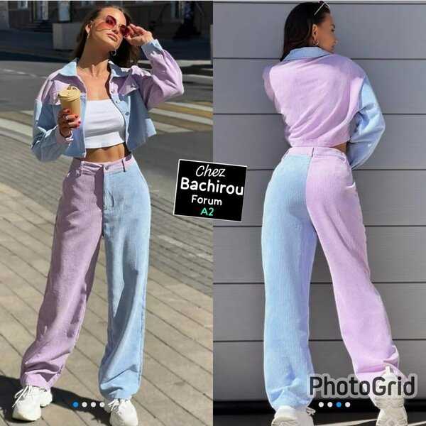 Veste et pantalon pastel chic