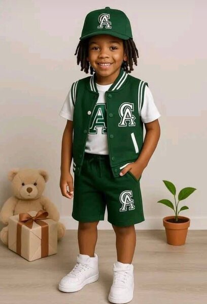 Ensemble enfant sport vert