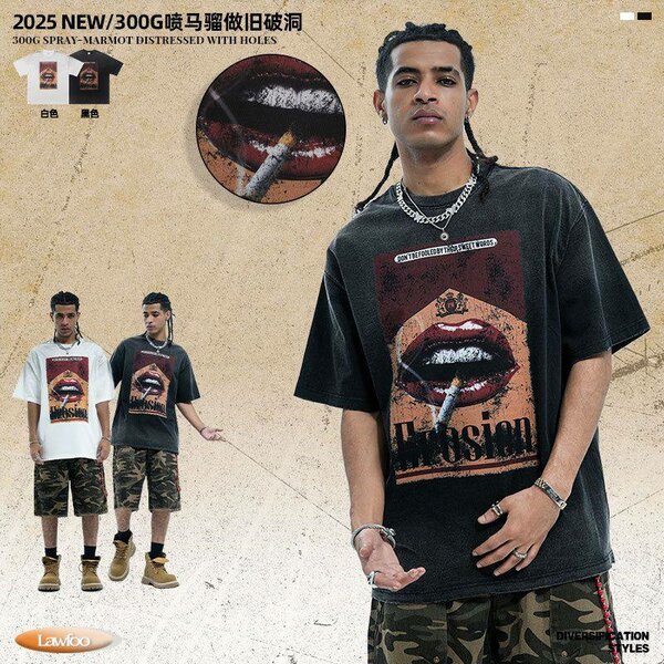 T-shirt streetwear graphique