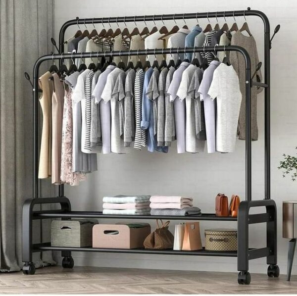 Étagère 2 en 1 vêtements et ch