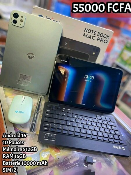 Tablette tactile Android 16 - 10 pouces