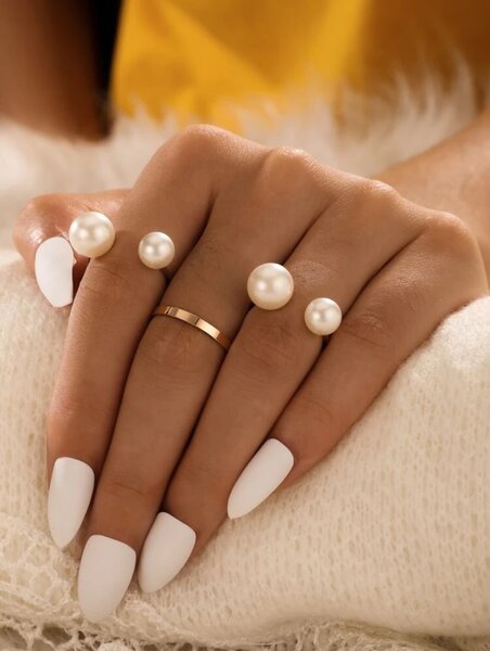 Imoli 3Pcs Faux Pearls