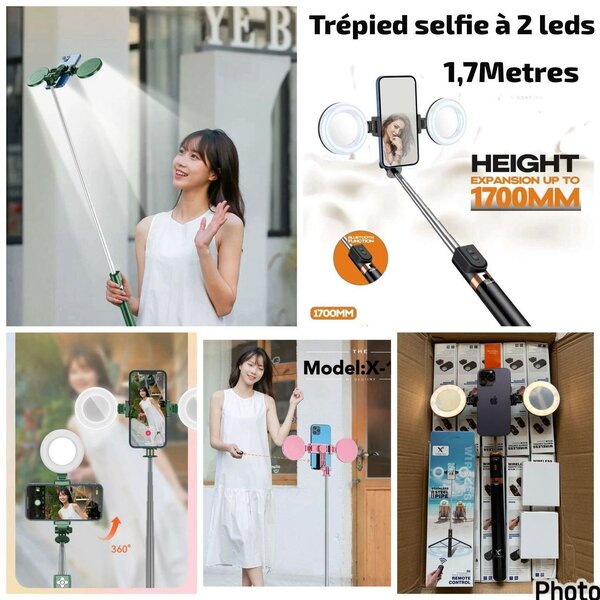 Trépieds deux lumières led