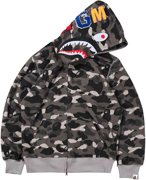 Sweat à capuche camouflage requin