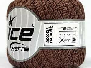 Fil en viscose marron