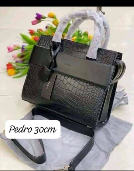 Sac à main en cuir croco 30cm