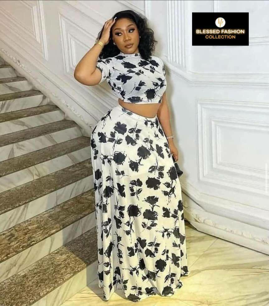 Robe florale deux pièces