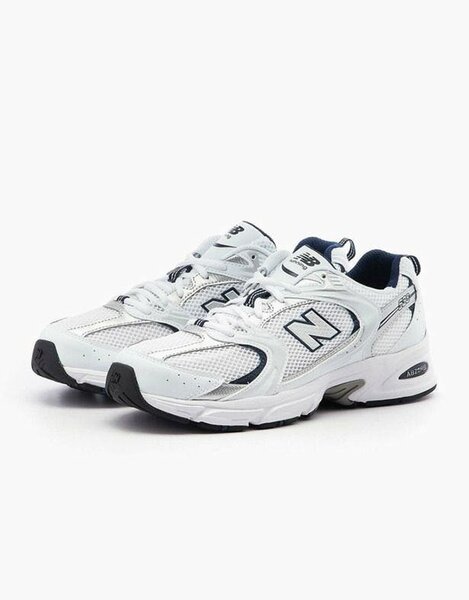 New Balance 530 White Silver Navy