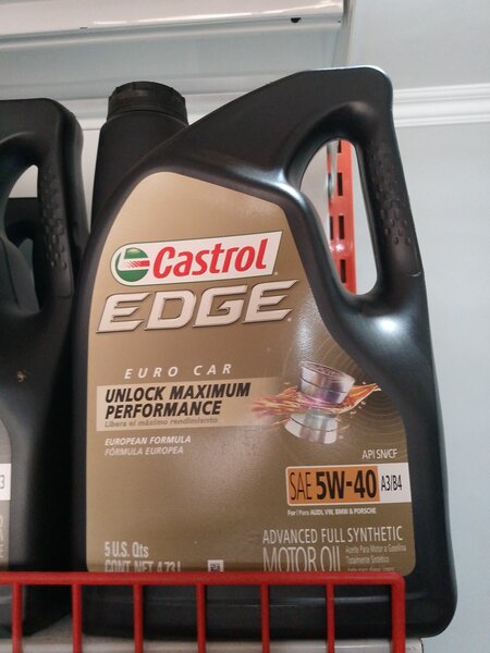 Castrol edge full synthetic oil