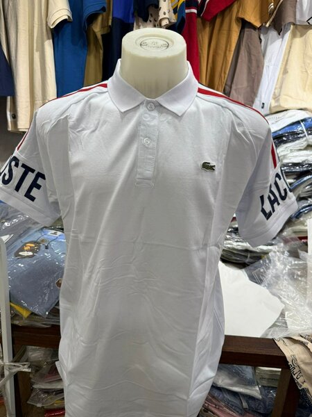 Polo blanc tendance homme