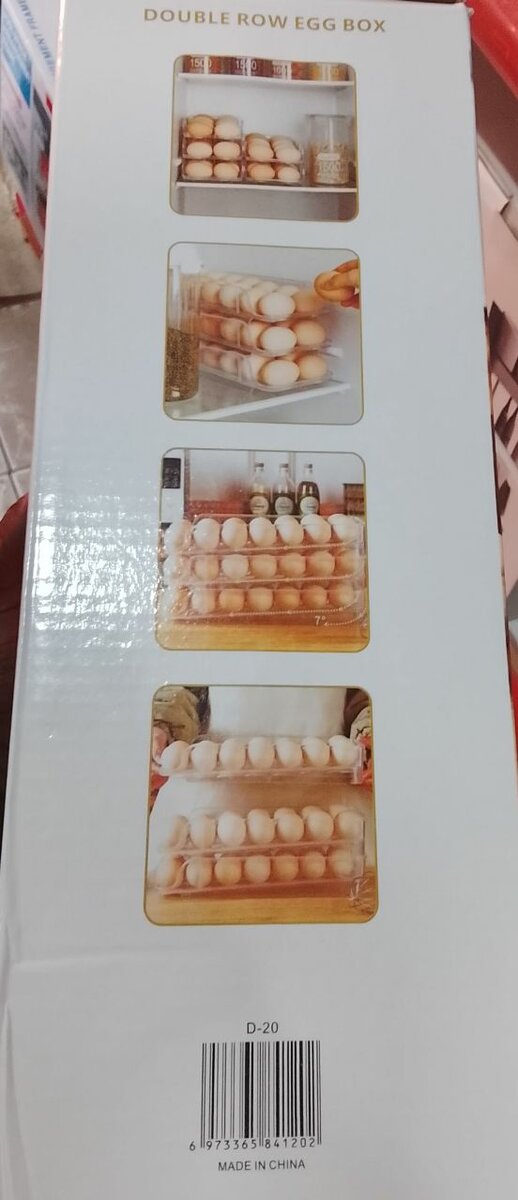 Boîte à œufs double rangée