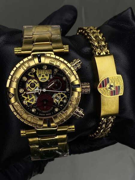 Invicta mens watch & bracelet