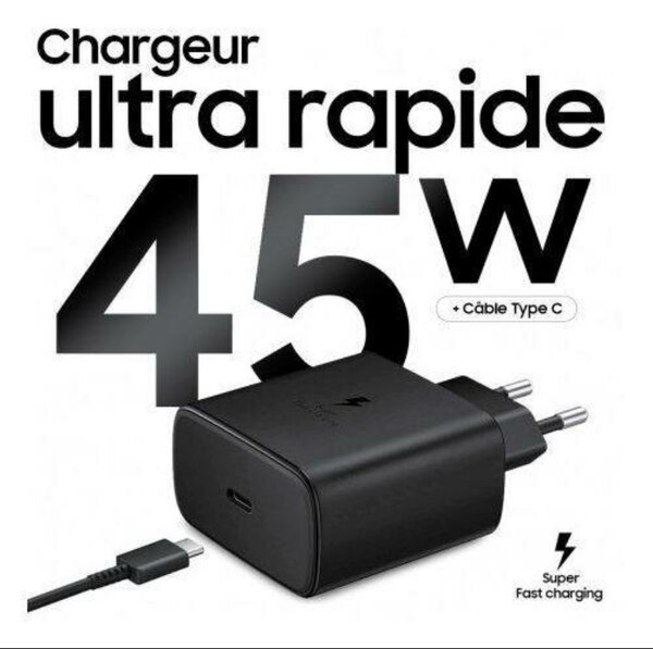 Chargeur Samsung Ultra Rapide 45W