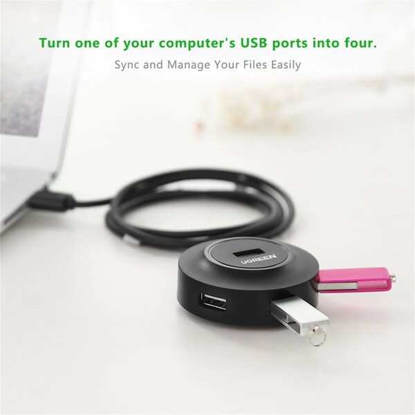 UGREEN Hub USB 2.0 4 Ports pour PC