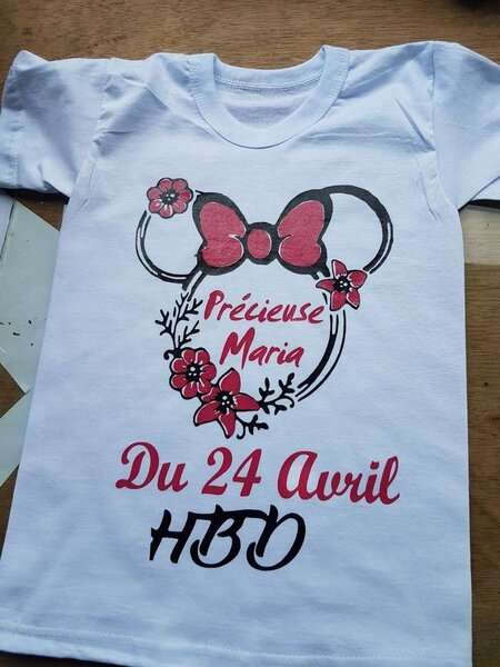 T-shirt personnalisée anniversaire