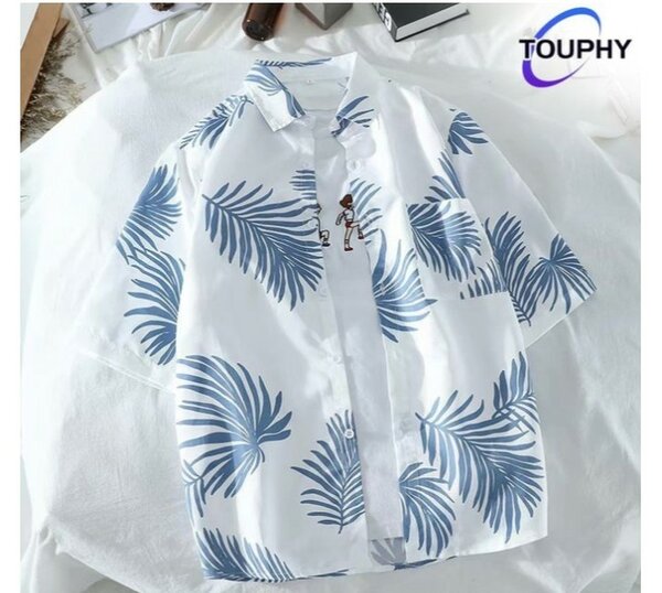 Chemise à imprimé tropical