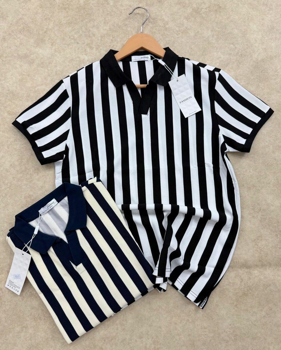 Polo rayé classique homme