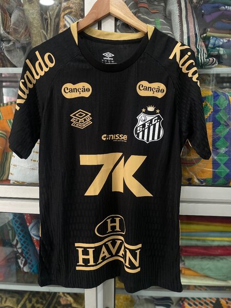 Maillot Santos FC Noir Doré