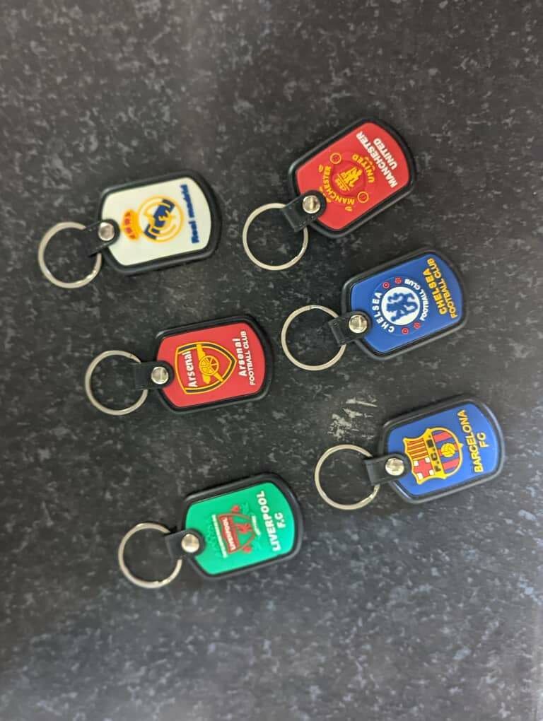 Football clubs car key holders