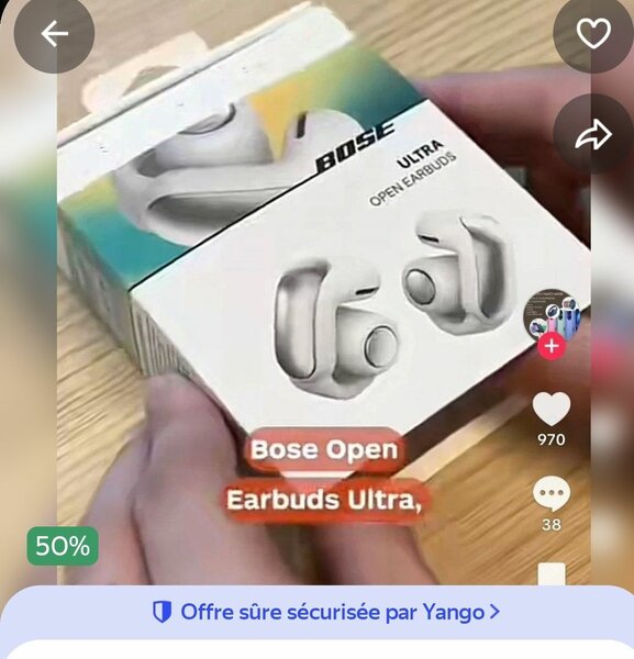 Écouteurs Bose Open Ultra