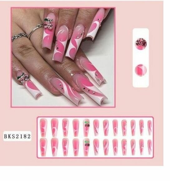Faux Ongles Colorés Chic 50PCS