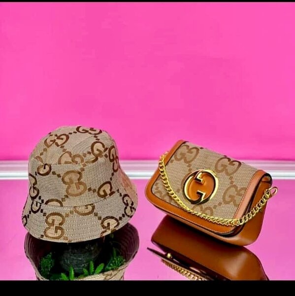 Ladies classy handbags with cap and hat