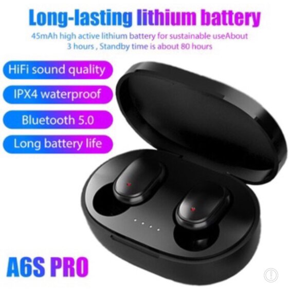 Earbuds A6S Pro Black