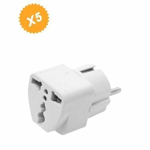 5 Adaptateur Prise Electrique - Blanc