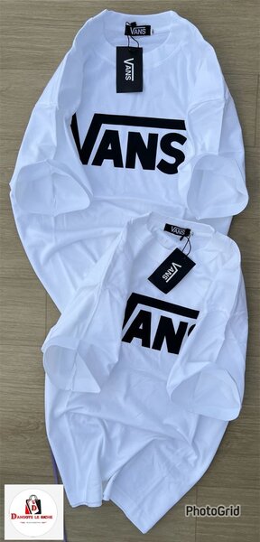 T-shirt blanc logo Vans