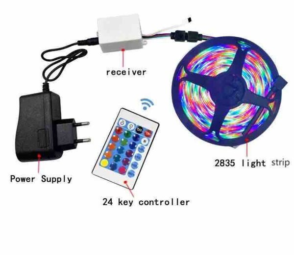 Ruban LED 2835 avec télécommande