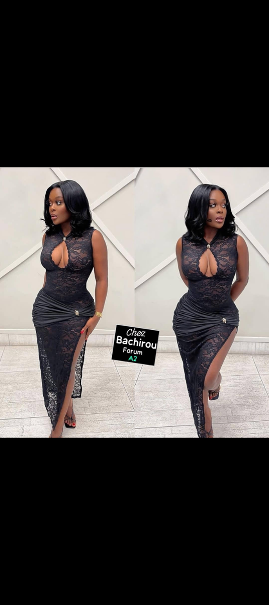 Robe élégante en dentelle noire