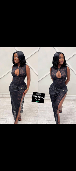 Robe élégante en dentelle noire