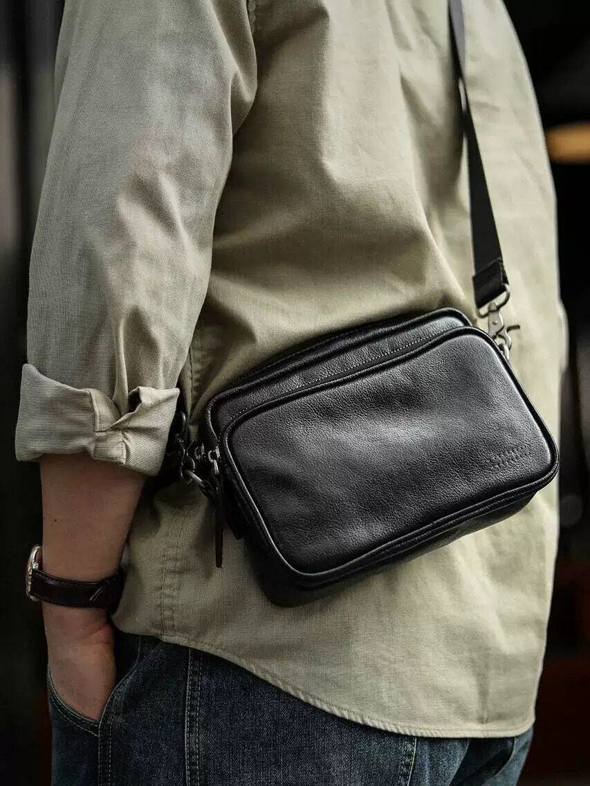 Sacoche homme en cuir élégante