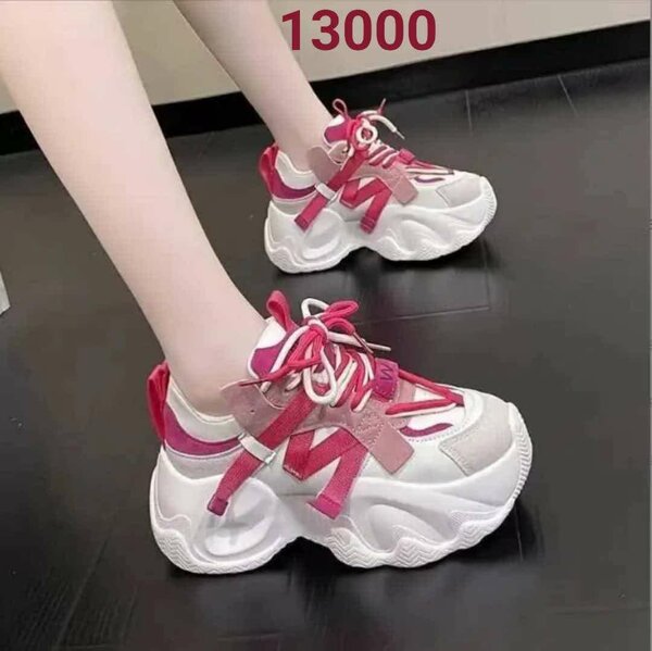 Baskets Chunky Femme Rose