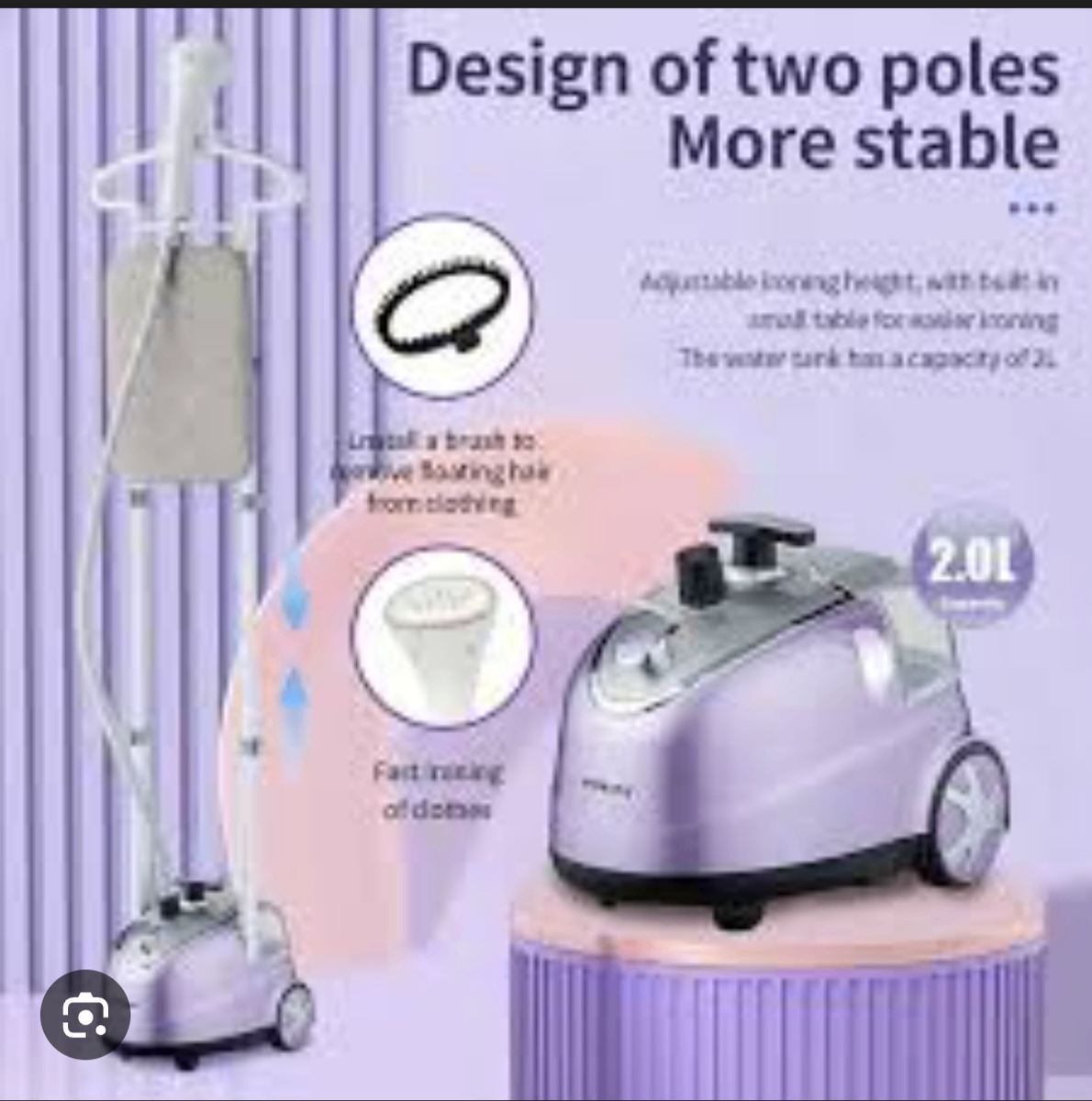 Sokany Défroisseur Vapeur Vertical 2-en-1