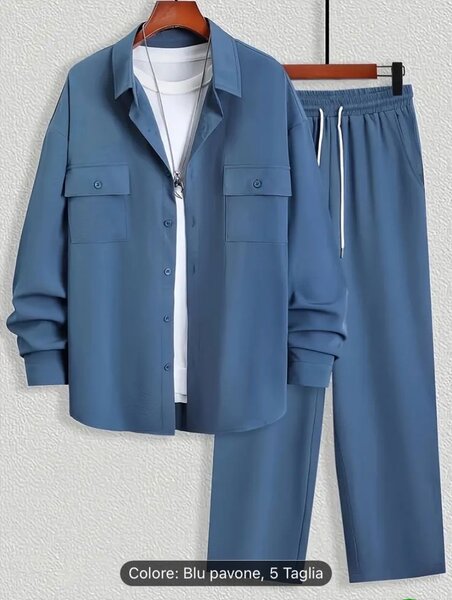 Ensemble décontracté bleu homme