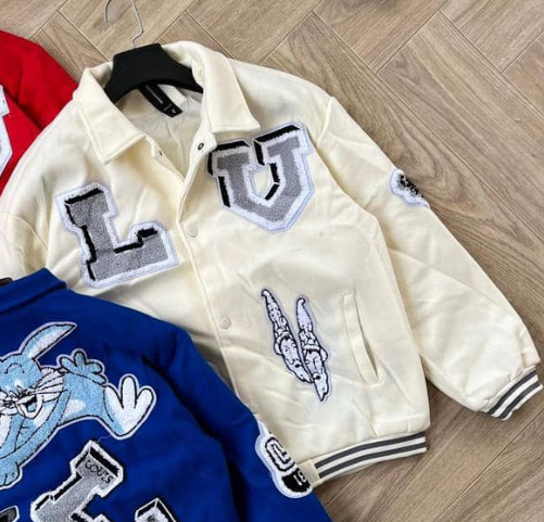 Baseball jacket white