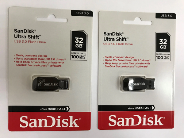 Clé USB SanDisk Ultra Shift 32 Go