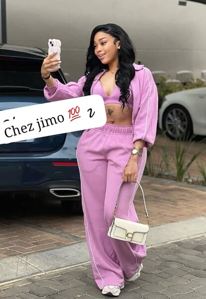 Ensemble confortable rose