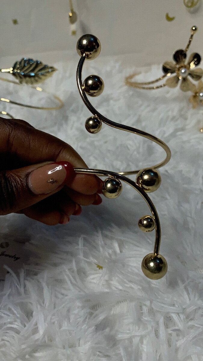 Bracelet en spirale doré