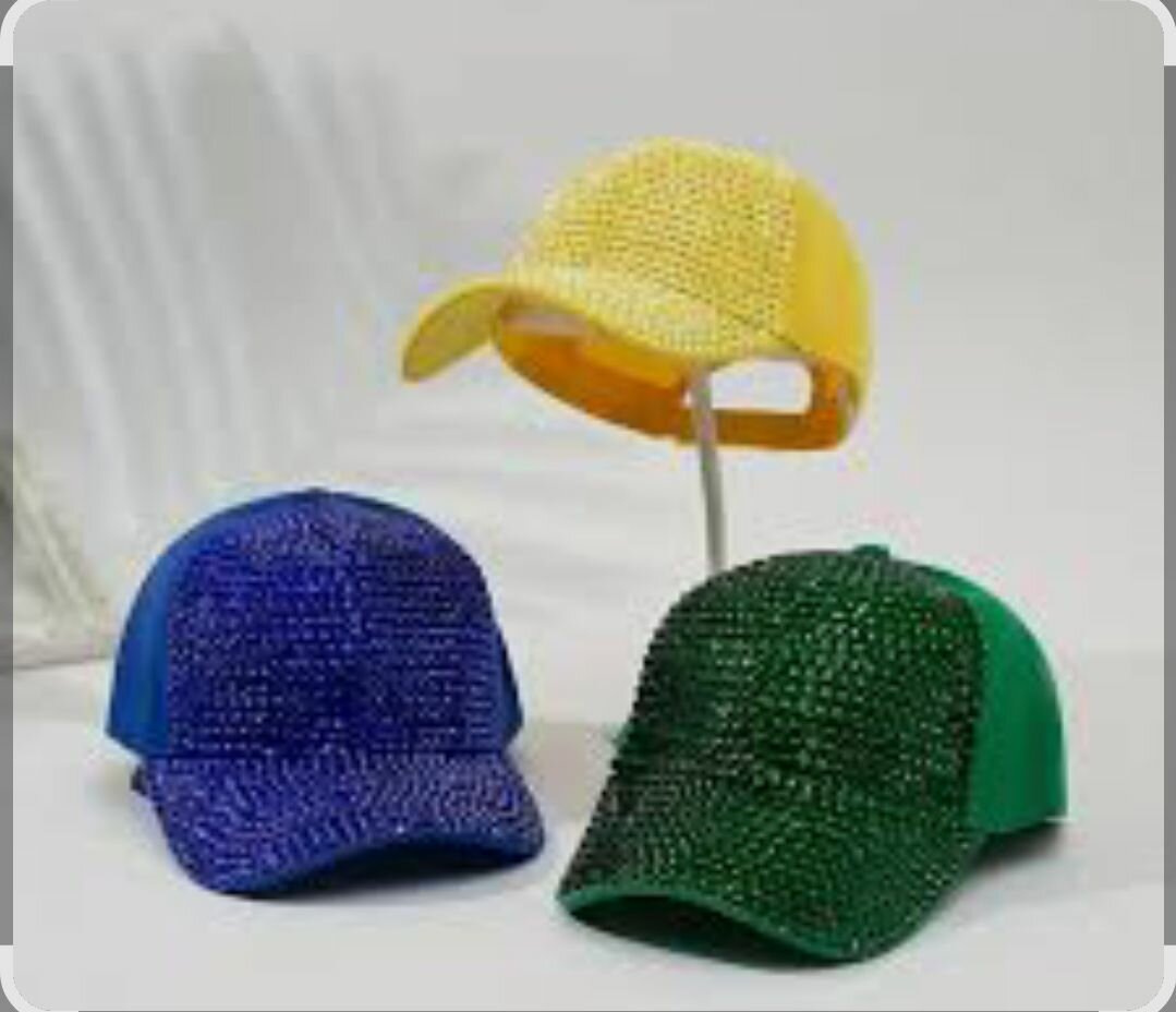 Casquette Verte Strassée